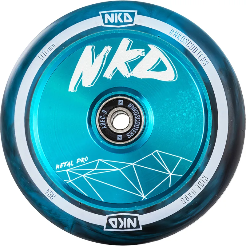 NKD Metal Pro Scooter Wheel 110mm -BLUE