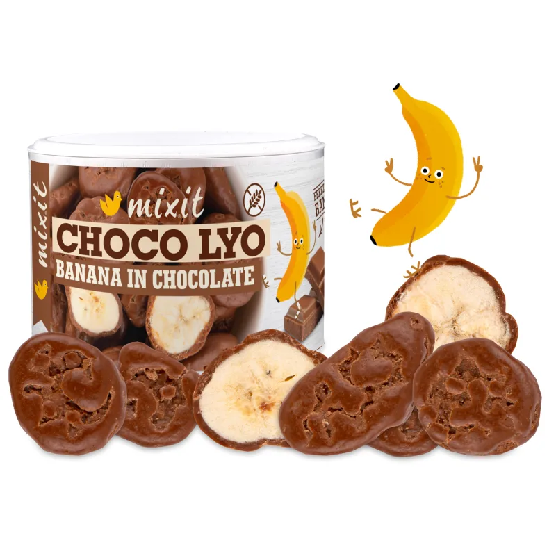 Mixit Chrumkavé banániky v čokoláde - 170g