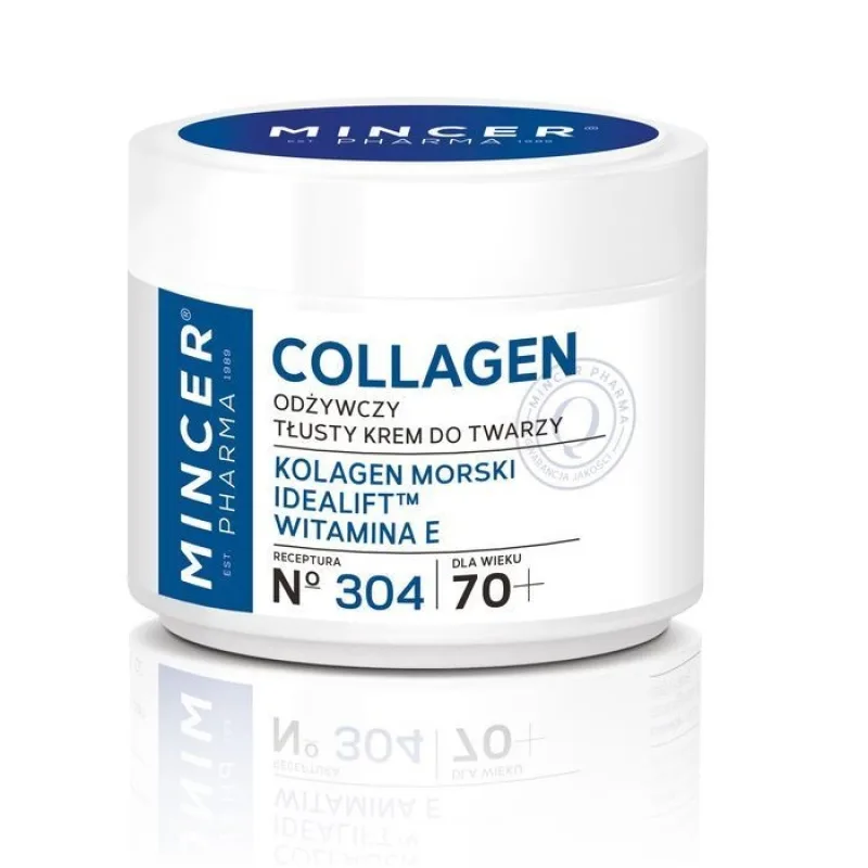 Mincer Pharma, Kolagén 70+ výživný krém na mastnú tvár č. 304 50ml