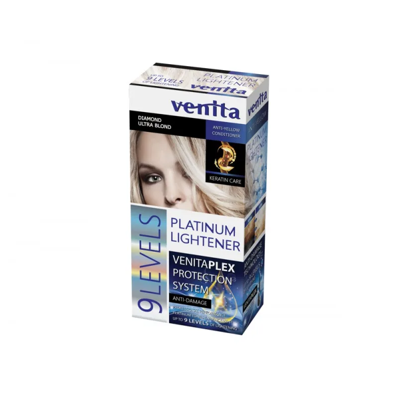 Venita, 9 Leveles Platinium Lightener 9 tónový rozjasňovač vlasov 125 ml