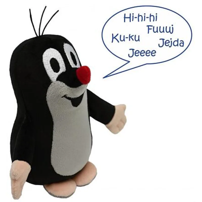 Moravská Ústředna Plyšový Krtek mluvící 16 cm