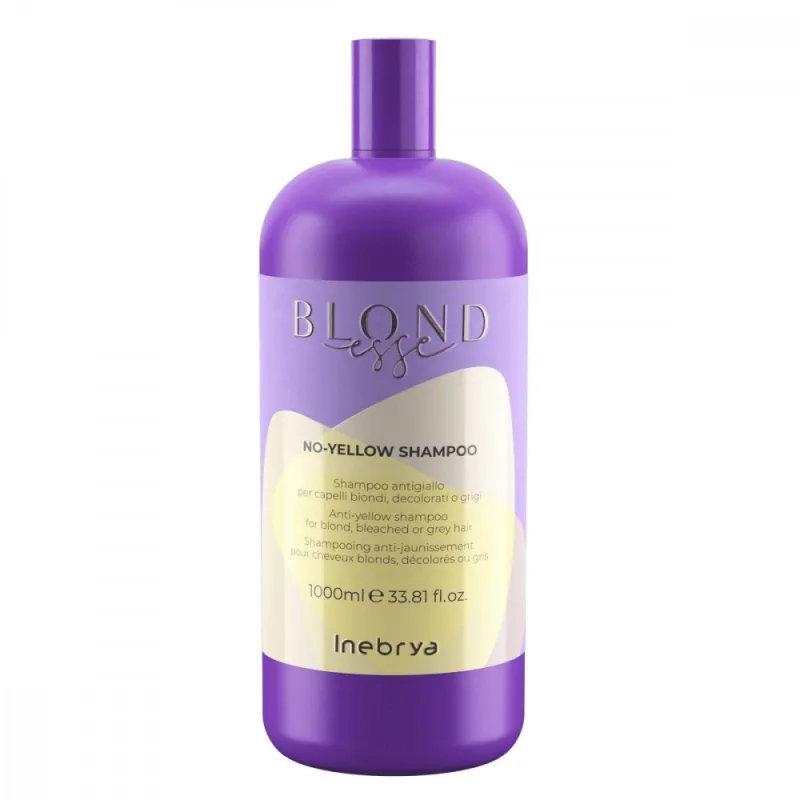 Inebrya, Blondesse No-Yellow Šampón na odfarbené blond a šedivé vlasy 1000ml