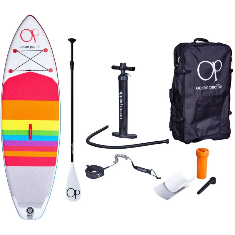 Ocean Pacific Sunset All Round 9'6 White/Red/Blue + príslušenstvo