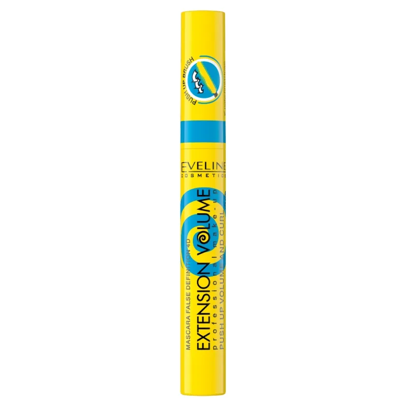 Eveline Cosmetics Extension Volume Mascara zahusťujúca a natáčacia maskara čierna 10ml