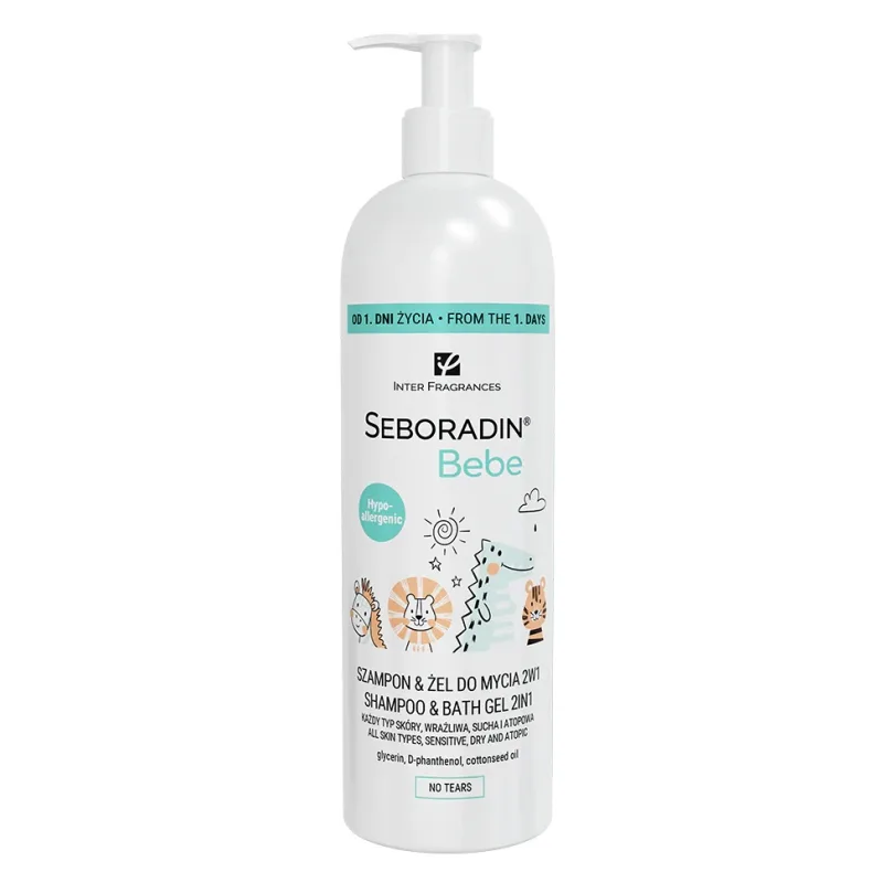 SEBORADIN, Bebe 2-v-1 šampón-gél pre deti 500ml