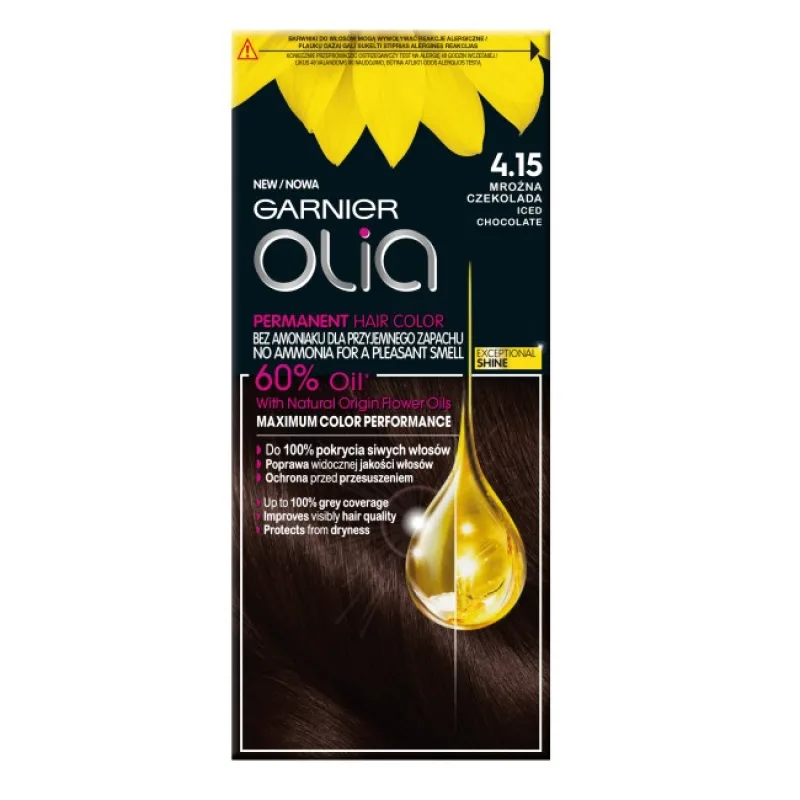 Garnier, Olia farba na vlasy 4.15 Frosty Chocolate