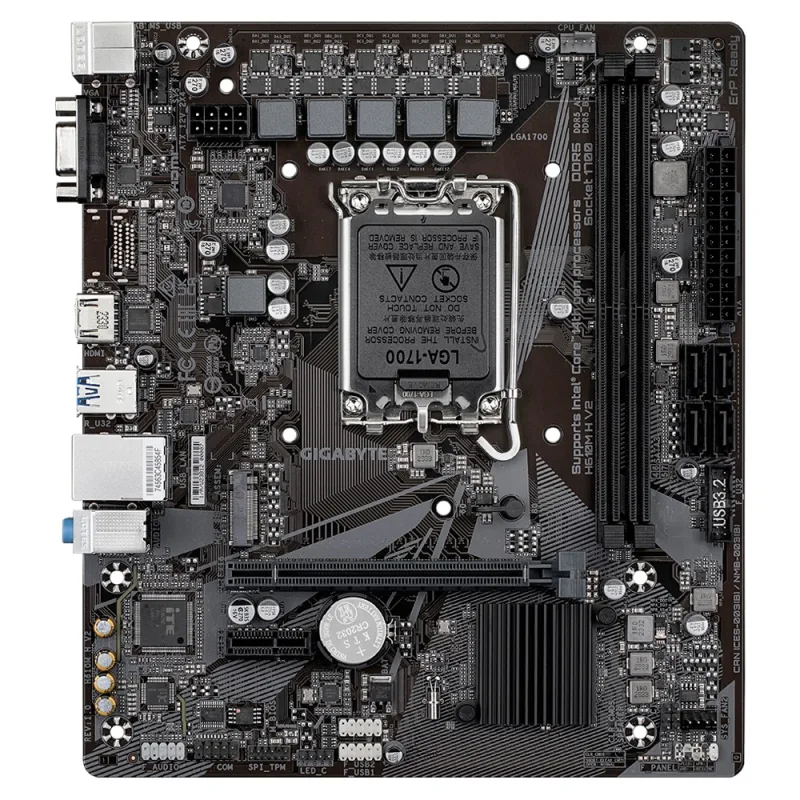 GIGABYTE H610M H V2/LGA 1700/mATX H610M H V2
