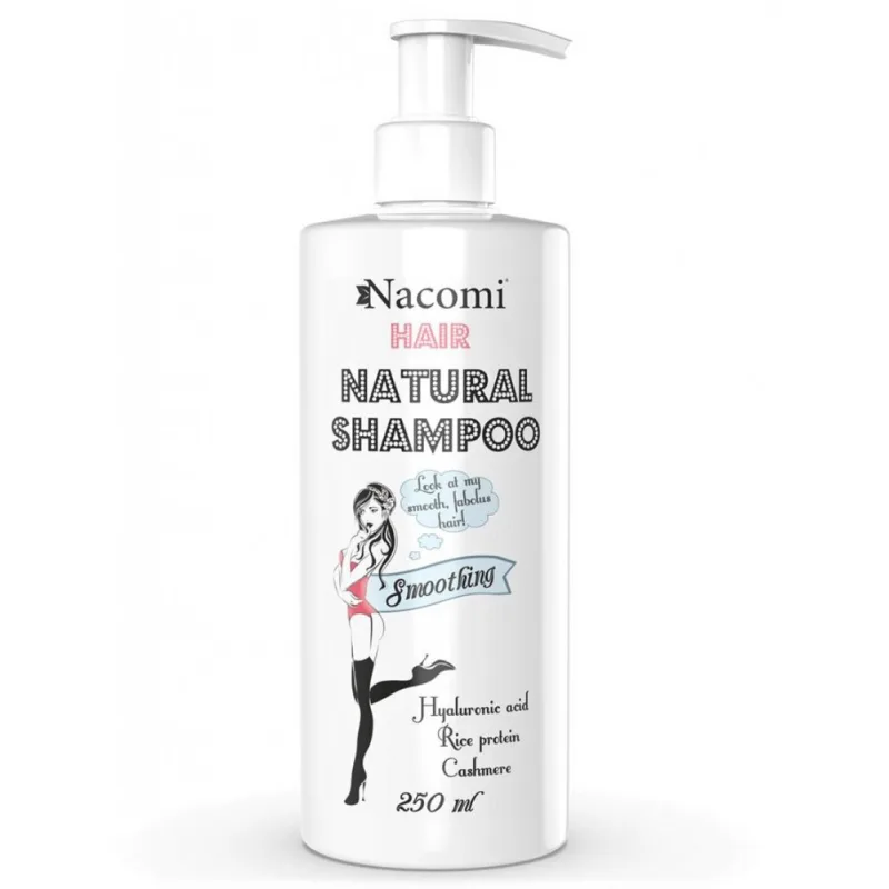 Nacomi, Prírodný šampón na vlasy Vyhladzujúci a hydratačný šampón 250ml