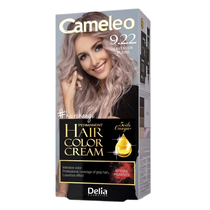 Cameleo, Omega Permanentná farba na vlasy Krémová permanentná farba na vlasy 9.22 Levanduľová blond