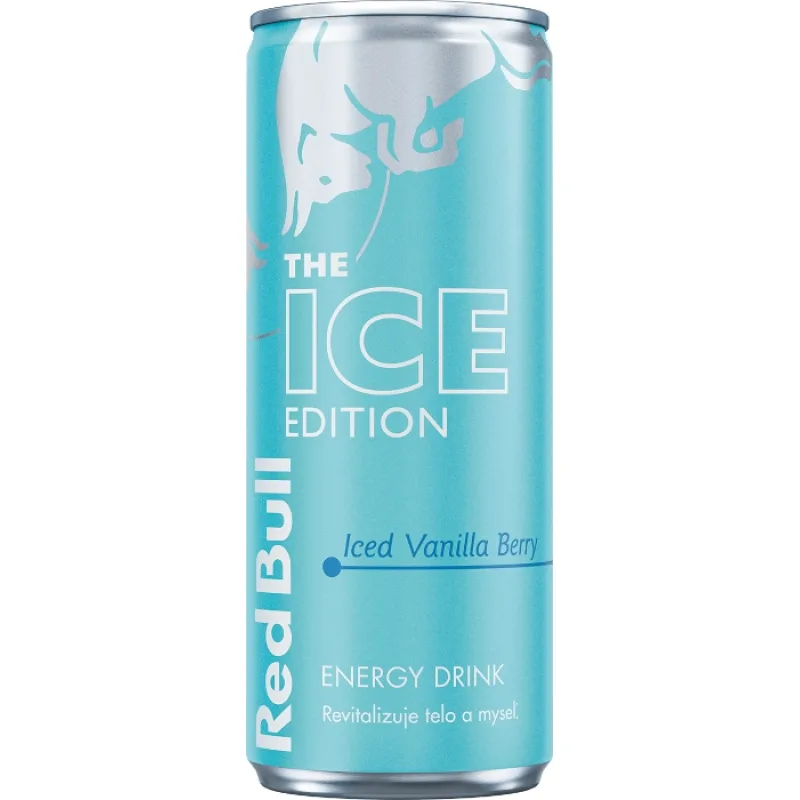 Red Bull Winter Iced Vanilla Berry energetický nápoj 12x250 ml