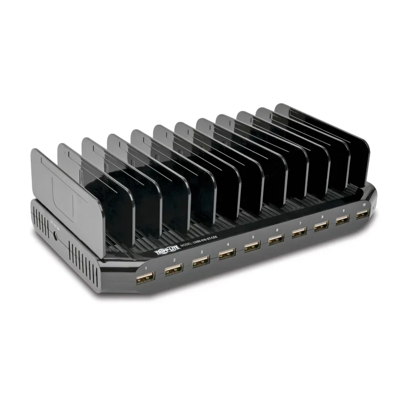 EATON USB nabíjecí stanice s úložným prostorem, výstup 10x 12V, 8A, 96W, napájecí kabel Schuko U280-010-ST-CEE