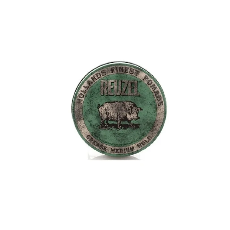 Reuzel, Hollands Finest Pomade stredne spevňujúci vosk a olejová pomáda Zelená 113g
