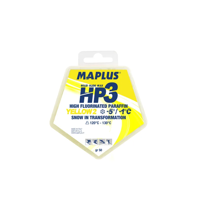 Vosk na lyže Briko Maplus HP3 Solid Yellow 2 -5 až -1°C 50 g