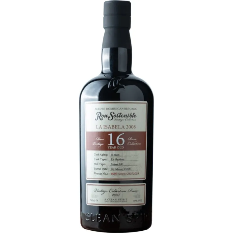 Ron Sostenible 16y La Isabela 49% 0,7 l (čistá fľaša)
