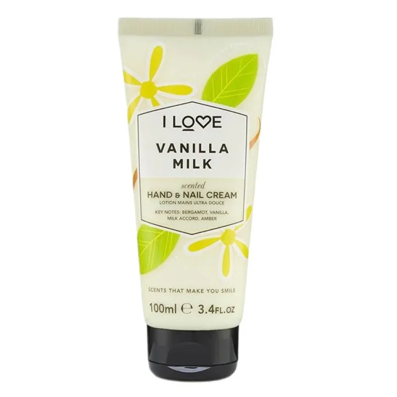 I Love, Voňavý krém na ruky a nechty hydratačný Vanilla Milk 100ml