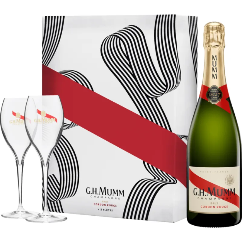G.H. Mumm Cordon Rouge Brut + 2 poháre 12,5% 0,75l