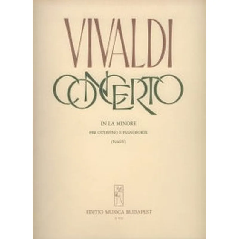 Editio Musica Budapest Concerto in la minore per ottavino, archi e cembalo RV 445