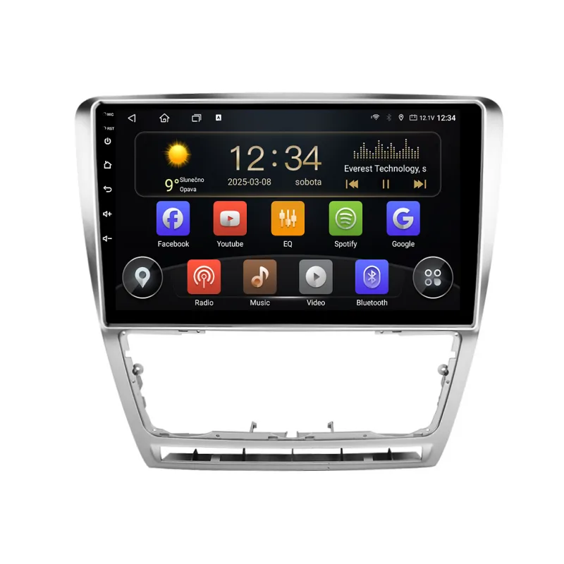Isudar 2DIN autorádio T75-IEV06 Android, Škoda Octavia II T75-UN08/A7068