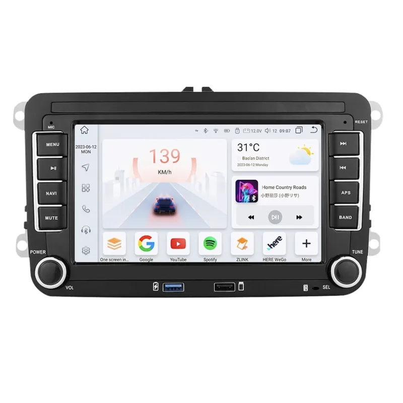 HIZPO VW7001 Autorádio 7" Android VW ŠKODA SEAT Model: 4SVW7001 CHR4SVW7001P