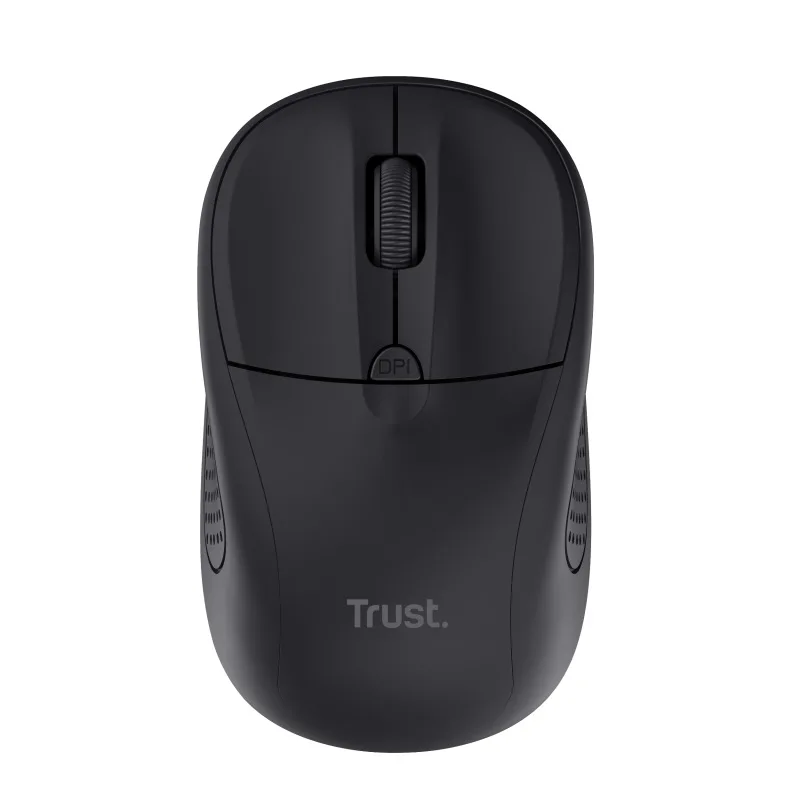 TRUST Primo/Kancelářská/Optická/1 600 DPI/Bezdrátová USB/Černá 24794