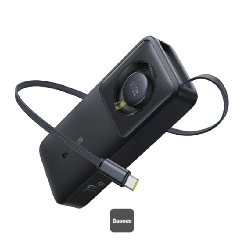 NONAME Baseus Powerbanka OS Free2Pull 10000mAh 30W černá 6932172659653