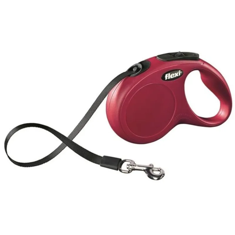 Vodítko Flexi Classic NEW S páska 5 m (do 15 kg) červená