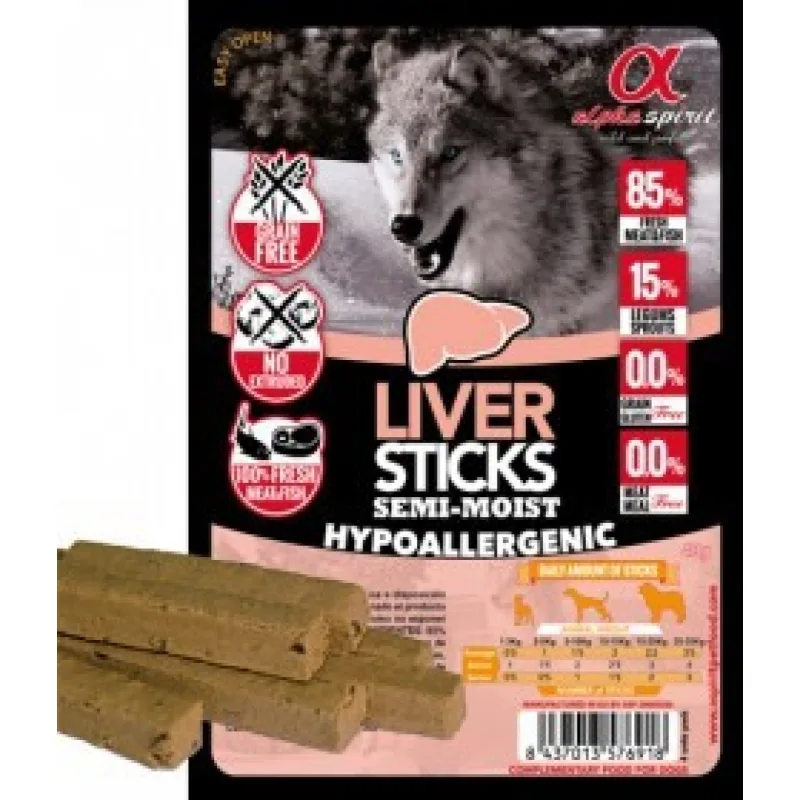 Alpha Spirit dog Paličky pečienkové 4x10 g