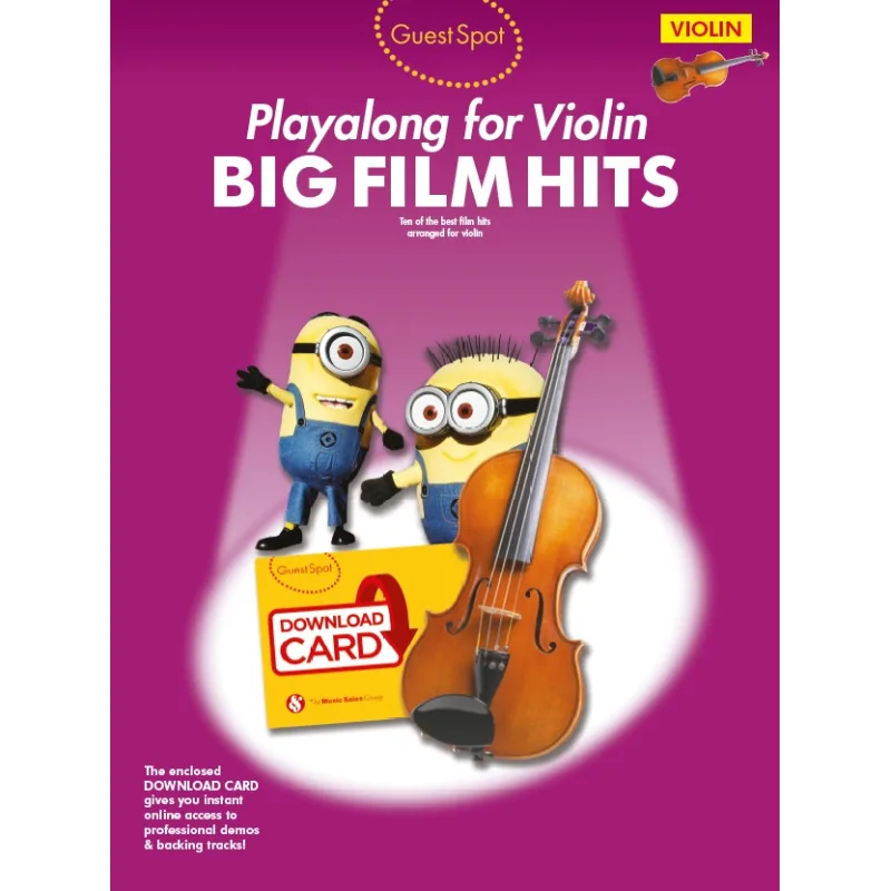 Wise Publications Guest Spot: Big Film Hits Playalong For Violin + Audio Online
