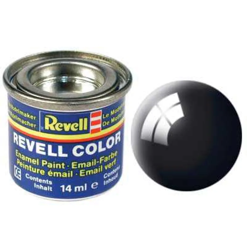 Revell Farba emailová - 32107: lesklá čierna (black gloss)