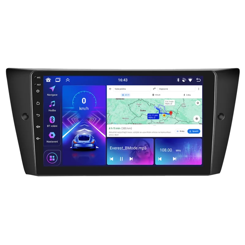 Bmode 2DIN autorádio BEV13 Android, BMW E90 / E91 / E92 / E93 B134