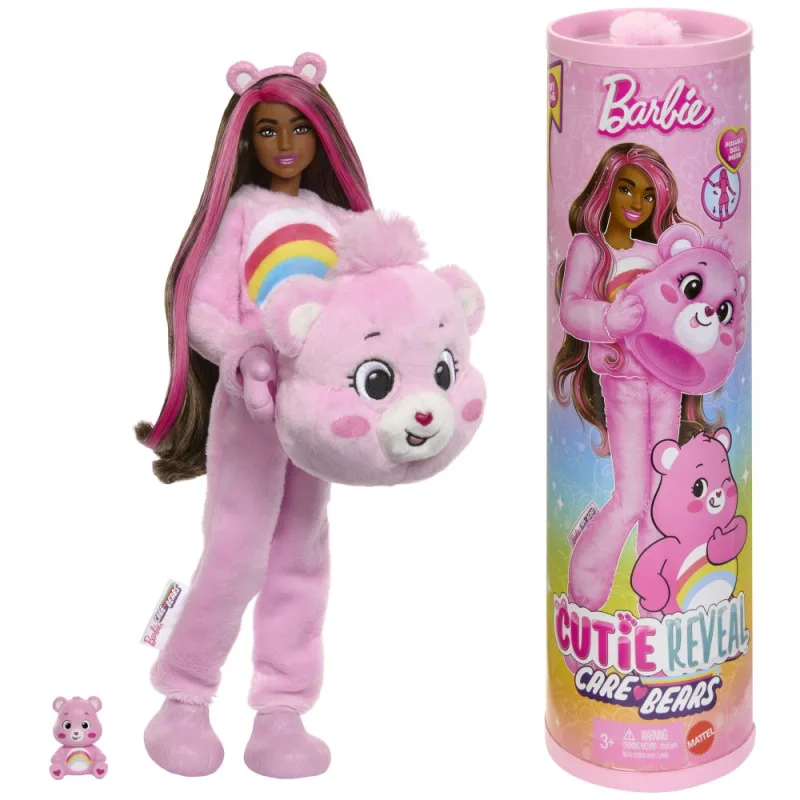 Mattel Barbie CUTIE REVEAL BARBIE A STAROSTLIVÍ MEDVEDÍCI - RUŽOVÁ