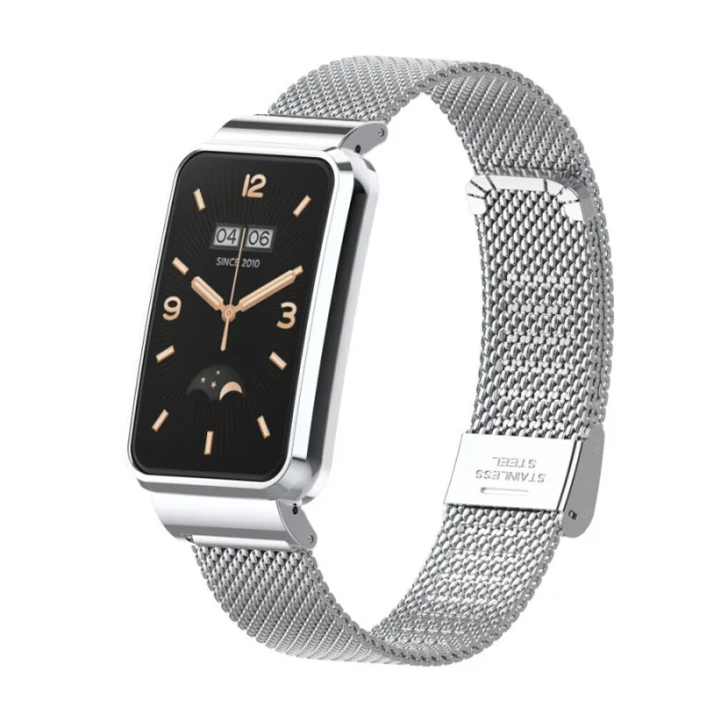 Milánský tah se sponou pro Xiaomi Mi Band 7 Pro - Stříbrný ESES 1530003015