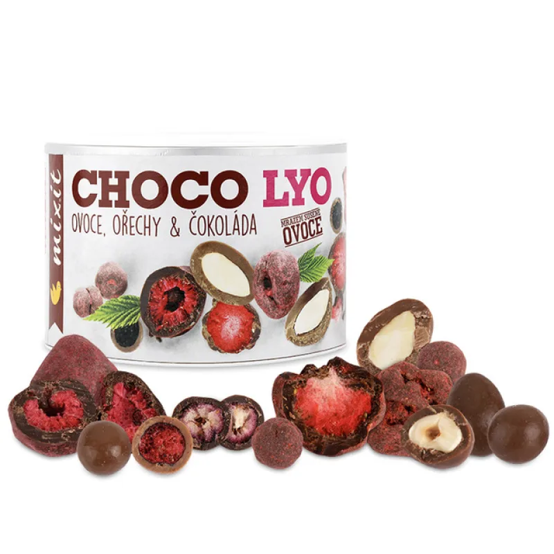 Mixit Chrumkavé ovocie a orechy v čokoláde - 180g