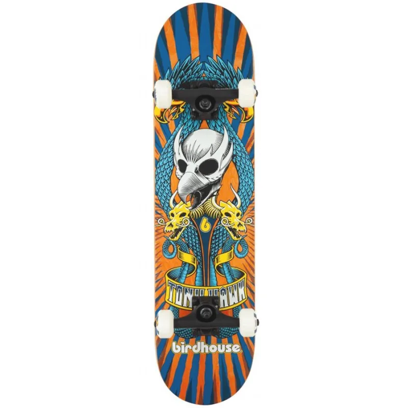 Birdhouse Stage 3 Emblem Circus 7.75" Skateboard - Orange