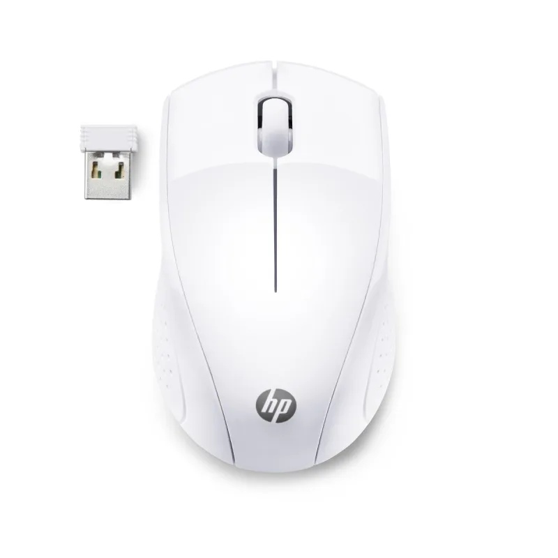 HP 220/Ergonomická/Optická/1 600 DPI/Bezdrátová USB/Bílá 7KX12AA#ABB