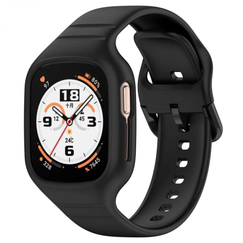 Silikonový řemínek pro Honor Watch 4 - Černý ESES 1530004586