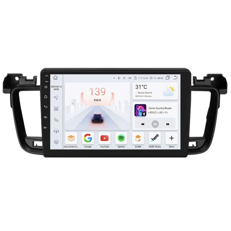 HIZPO KXPG5089001 Autorádio 9" Android pro Peugeot 508 Model: S9006 (6+64GB) CHR1750