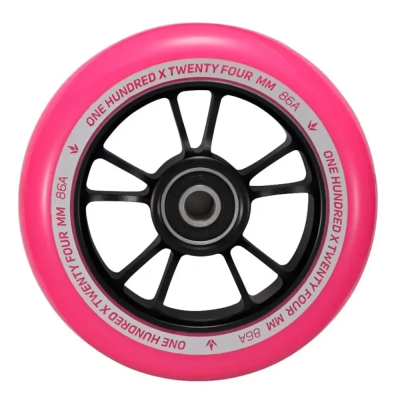 BLUNT 10 SPOKES WHEEL 100MM - BLACK/PINK