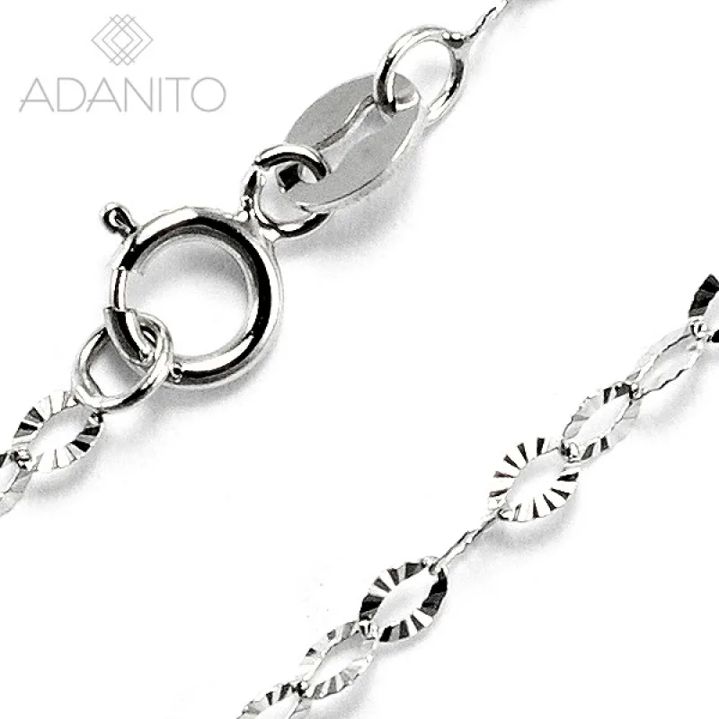 Zlatá retiazka z bieleho zlata ADANITO BRRK0077S, 45, 1.23 g