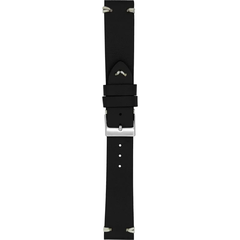 Kožený remienok na hodinky 26 mm čierny A-NIS AK1638.01-26