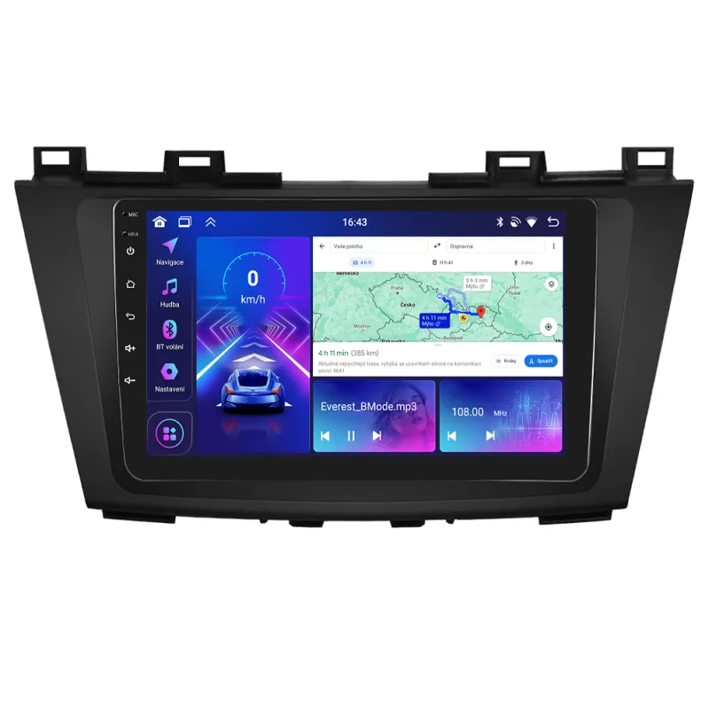 Bmode 2DIN autorádio BEX32 Android, Mazda 5 - II. generace BEX-UN06M/A7300