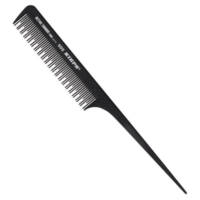 KIEPE Professional Active Carbon 505 - karbónový antistatický tupírovací hrebeň 218x25mm