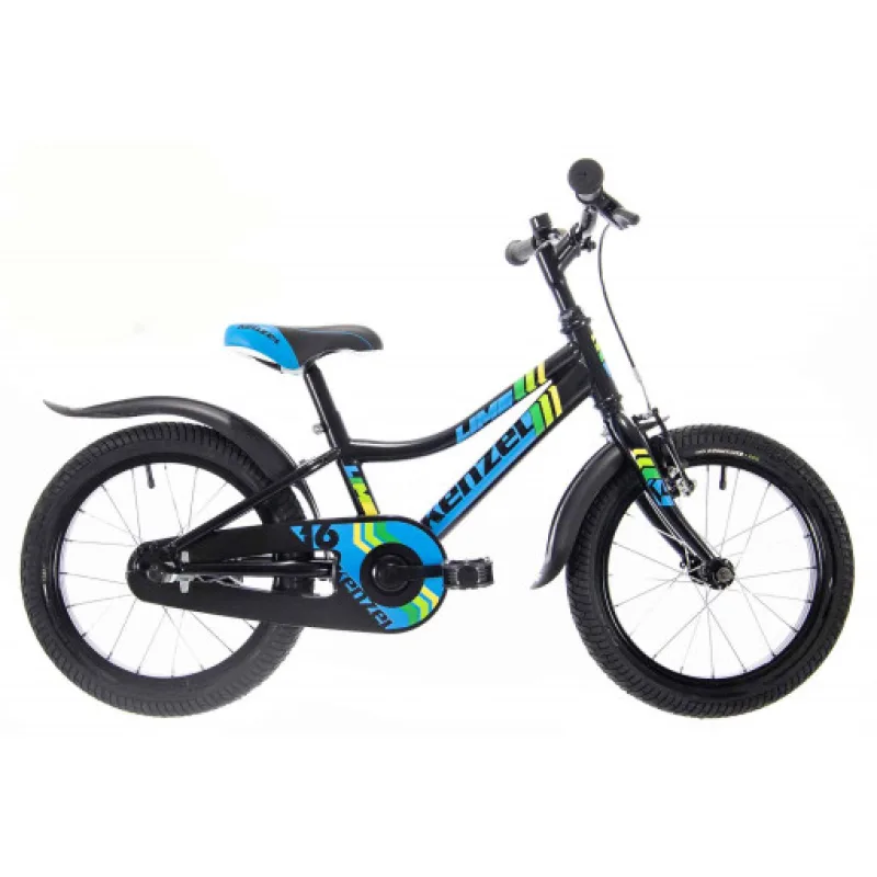 Kenzel Dětské jízdní kolo Lime RF16 1spd černo-modré