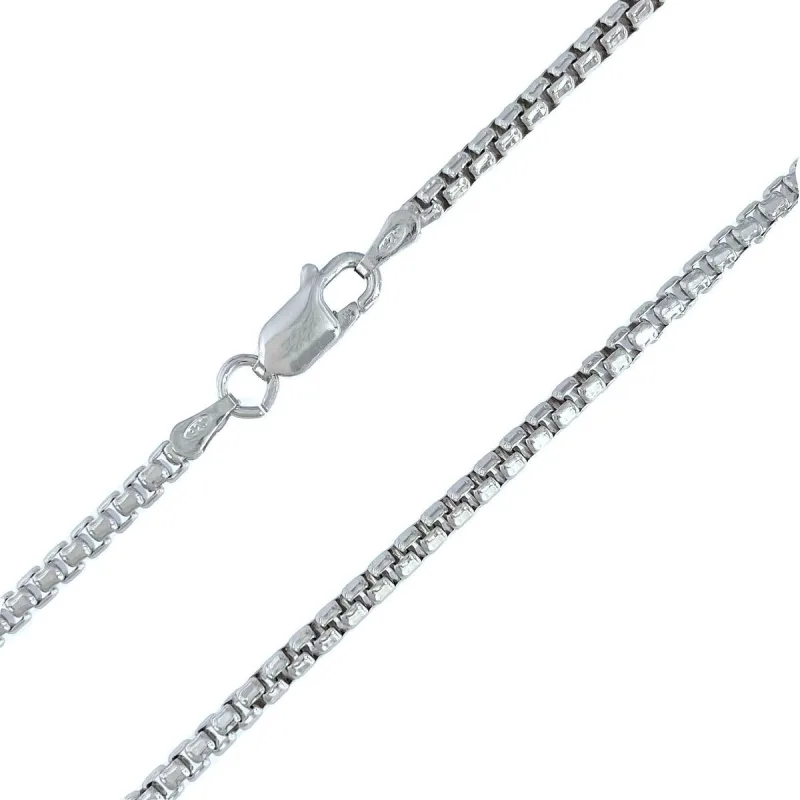 Strieborná retiazka box chain dĺžka retiazky 45cm