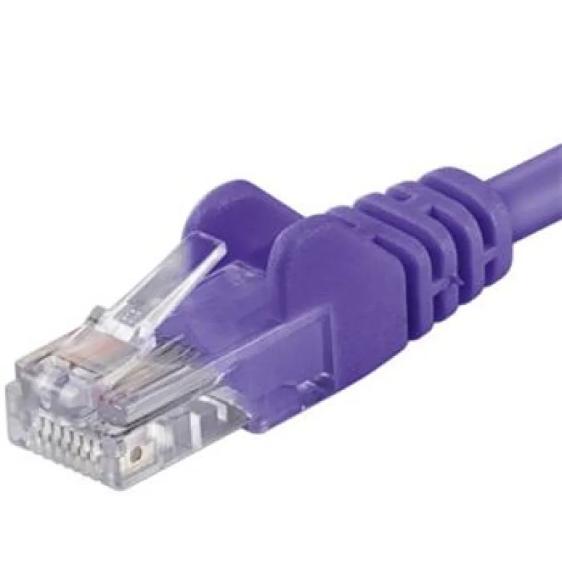 PREMIUMCORD Patch kabel UTP RJ45-RJ45 level CAT6, 1m, fialová sp6utp010V