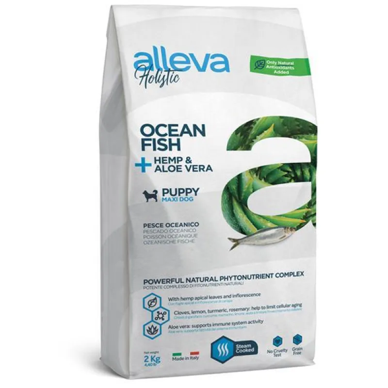 Alleva HOLISTIC dog puppy & junior maxi fish 2 kg