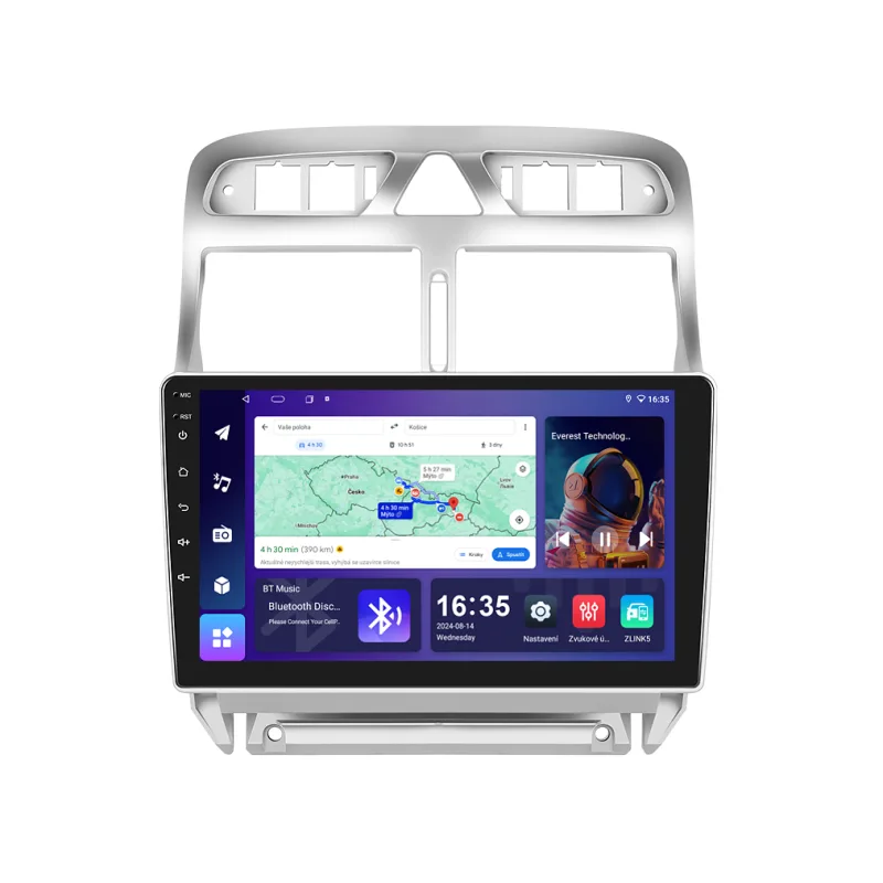 Isudar 2DIN autorádio T68B-IEV37 Android, Peugeot 307 B284