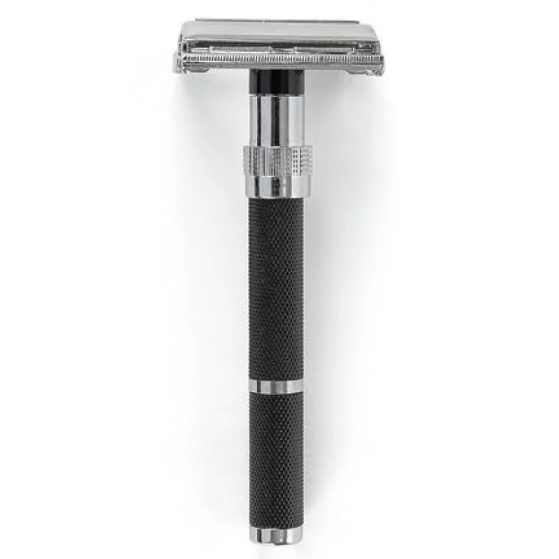 SIBEL BARBURYS Butterfly Safety Razor Matt Black - holiaci strojček na klasickú žiletku