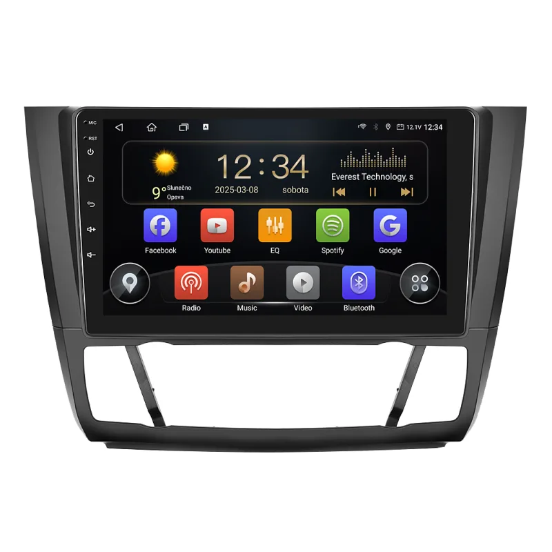 Isudar 2DIN autorádio T72-IEV44 Android, BMW E81 / E82 / E87 / E88 s automatickou klimatizací B267