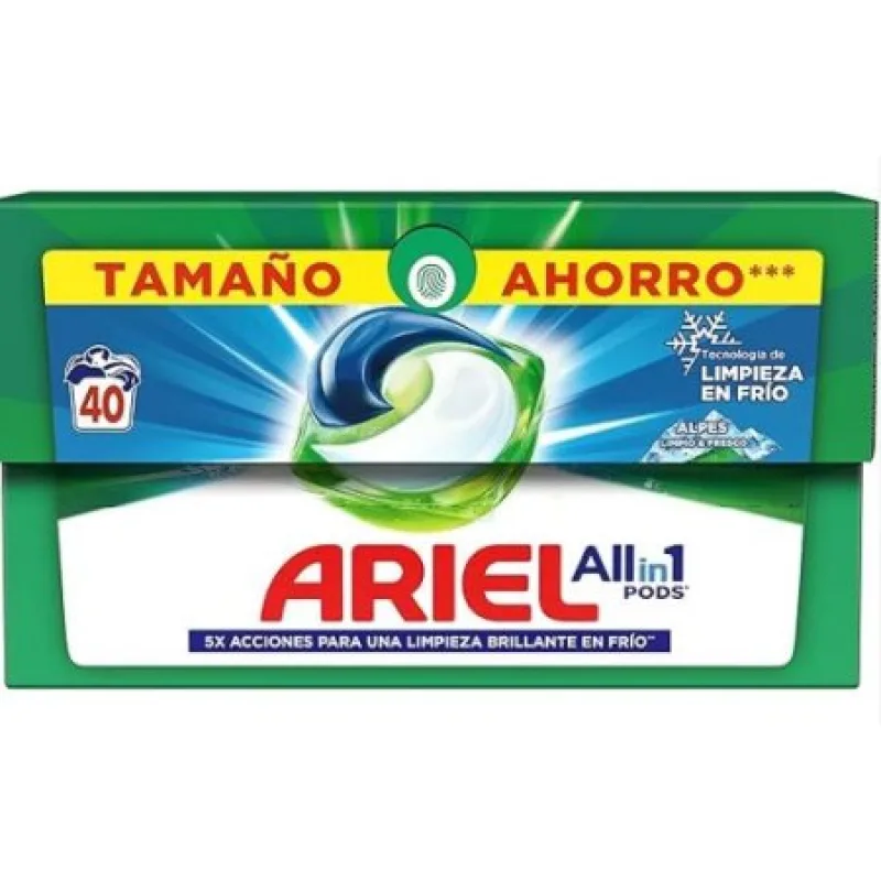 Ariel Alpine gélové kapsule na pranie 40ks